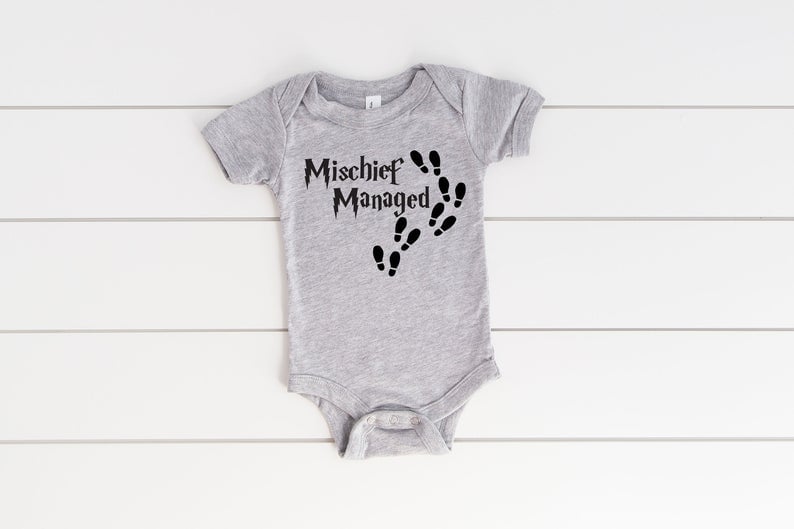 mischief managed onesie