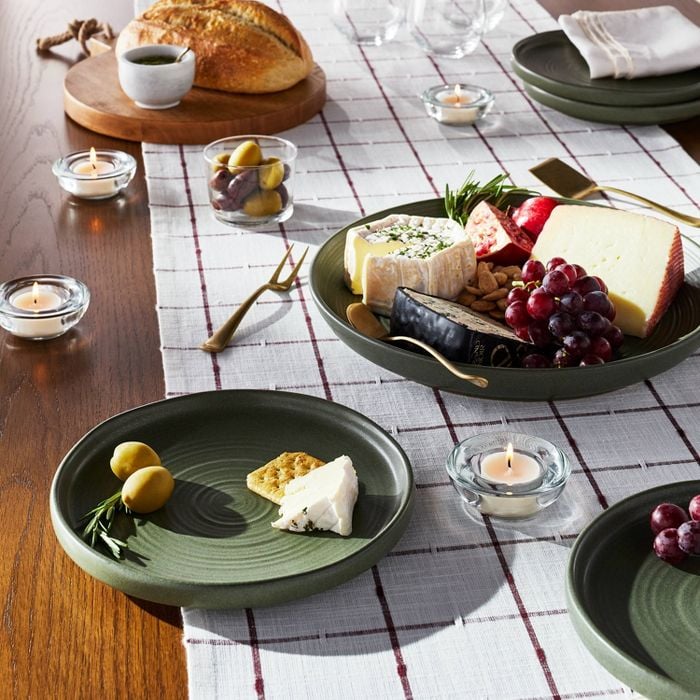 Holiday Dishes: Threshold x Studio McGee 4pk Stoneware Salad Plates and Round Serving Platter
