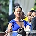 Rihanna Blue Bridesmaid Dress 2018