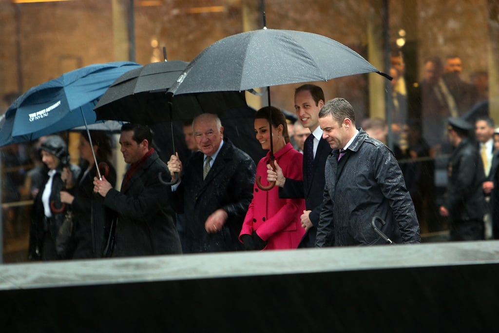 Kate's Bright Pink Mulberry Coat Lit Up the Scene at the 9/11 Memorial