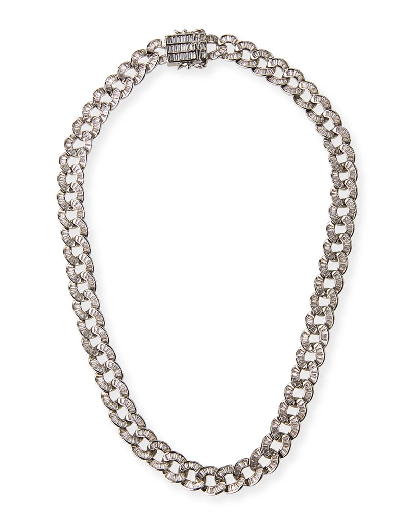Shop similar: Fallon Baguette Curb-Chain Collar Necklace ($450)