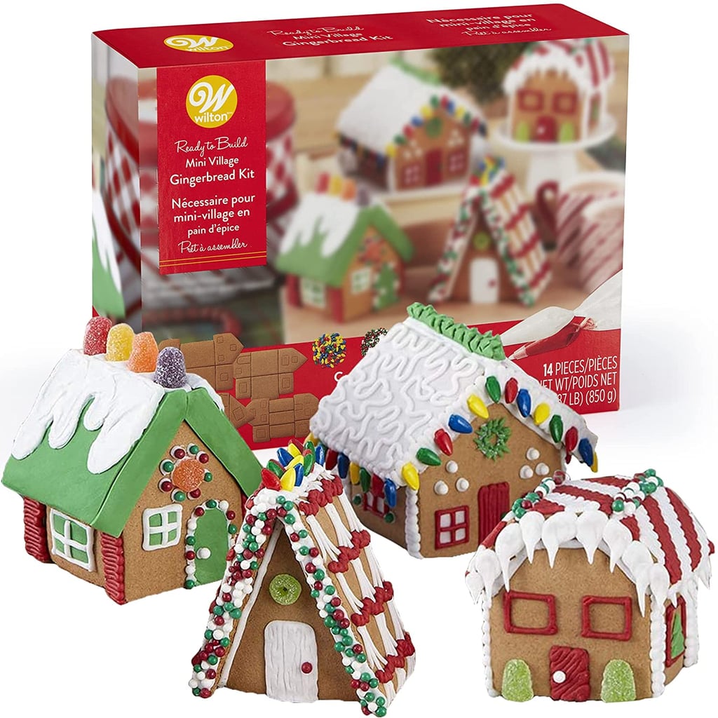 For a Full Village: Gingerbread House Christmas Mini Village Set Kit