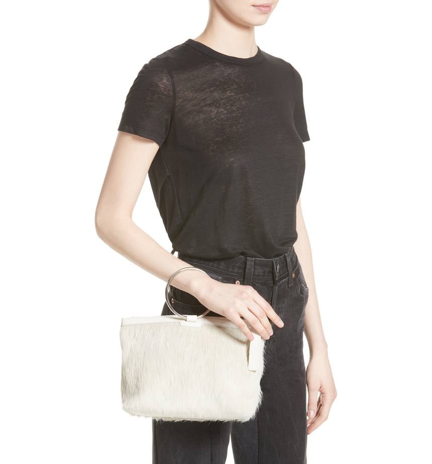 Kara Genuine Calf Hair Ring Clutch