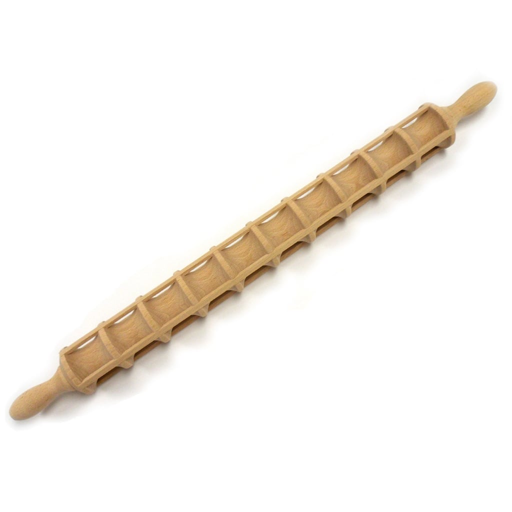 Norpro New Italian Wood Ravioli Rolling Pin