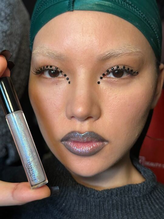 Floating-Crystal Eyeliner at the Luar NYFW Show