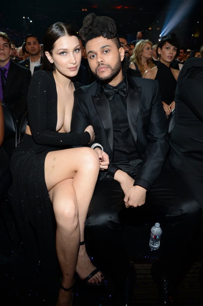 The Weeknd and Bella Hadid at the Grammys 2016