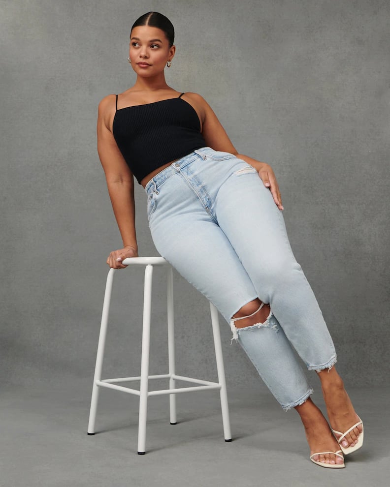 Abercrombie Curve Love High Rise Mom Jeans