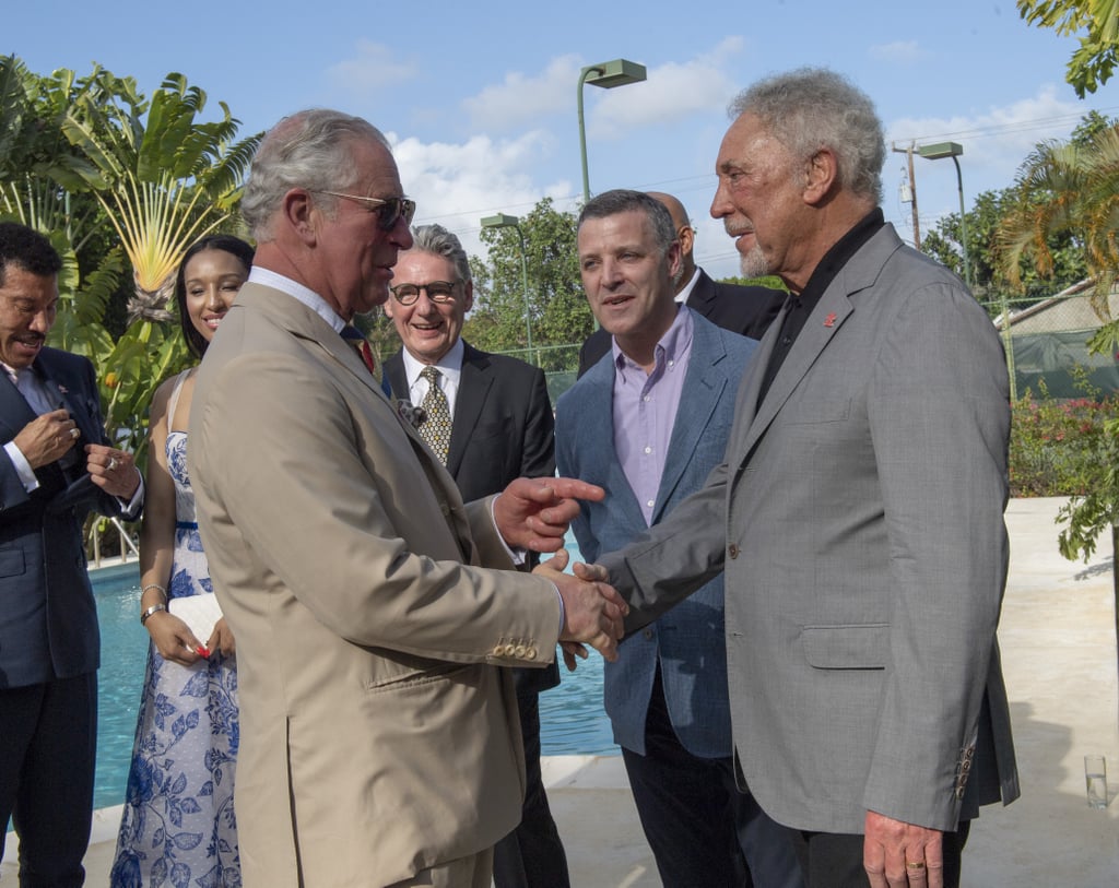 Prince Charles in Barbados With Lionel Richie Pictures