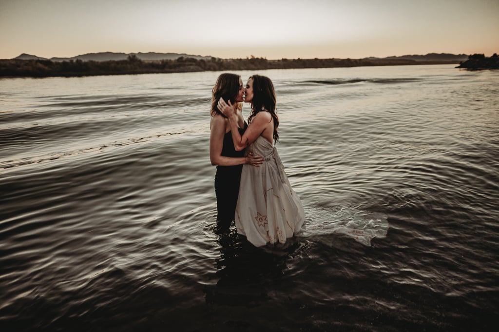 Sexy River Beach Engagement Photo Shoot