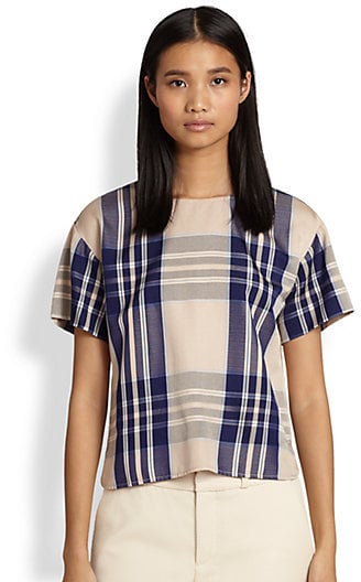 Steven Alan Plaid Top