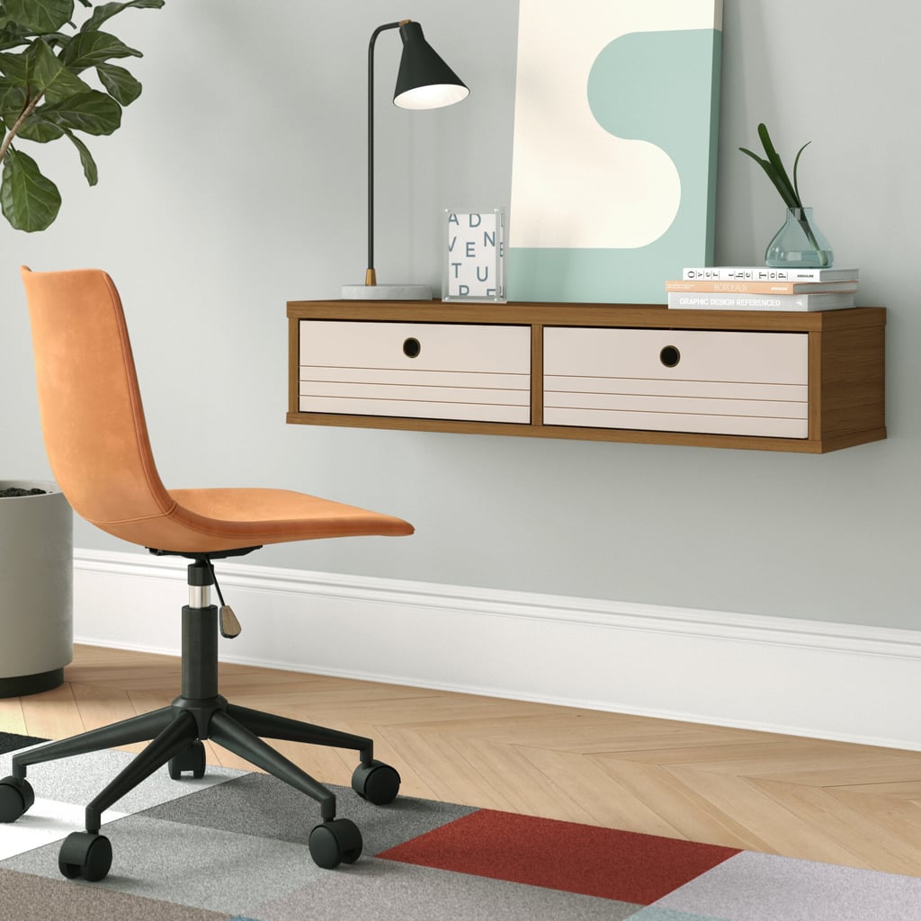 Foundstone Hayward Solid Wood Floating Desk