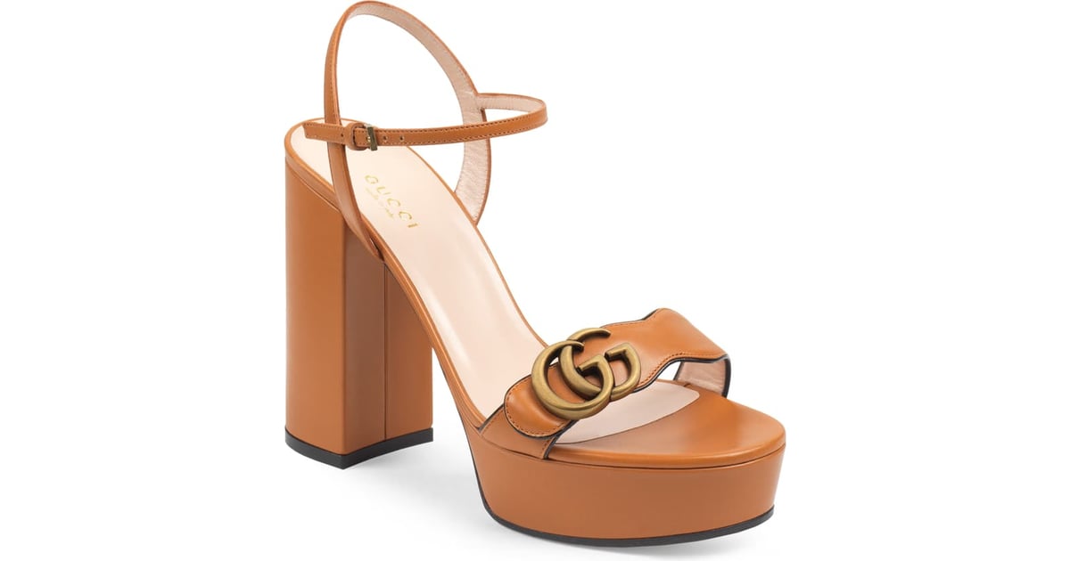 gucci marmont platform sandals
