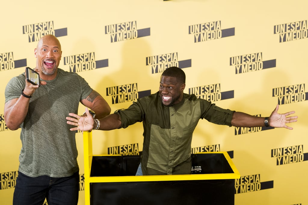 Dwayne Johnson at Central Intelligence Photocall in Madrid