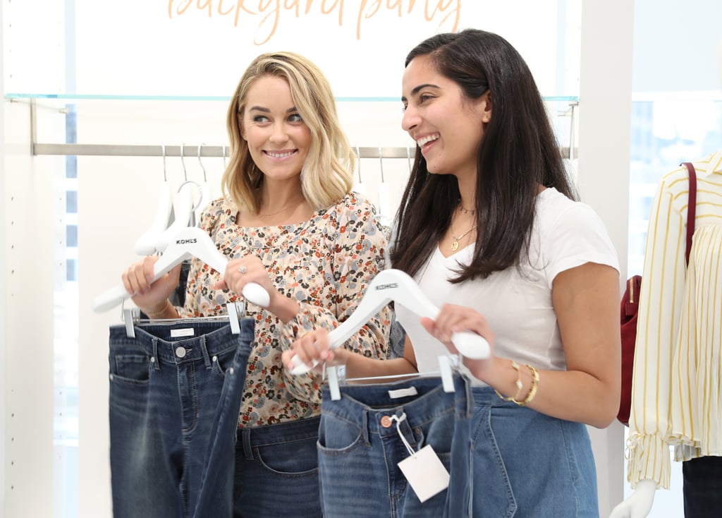 Lauren and me during our #twinning moment with skinny jeans from her new collection.