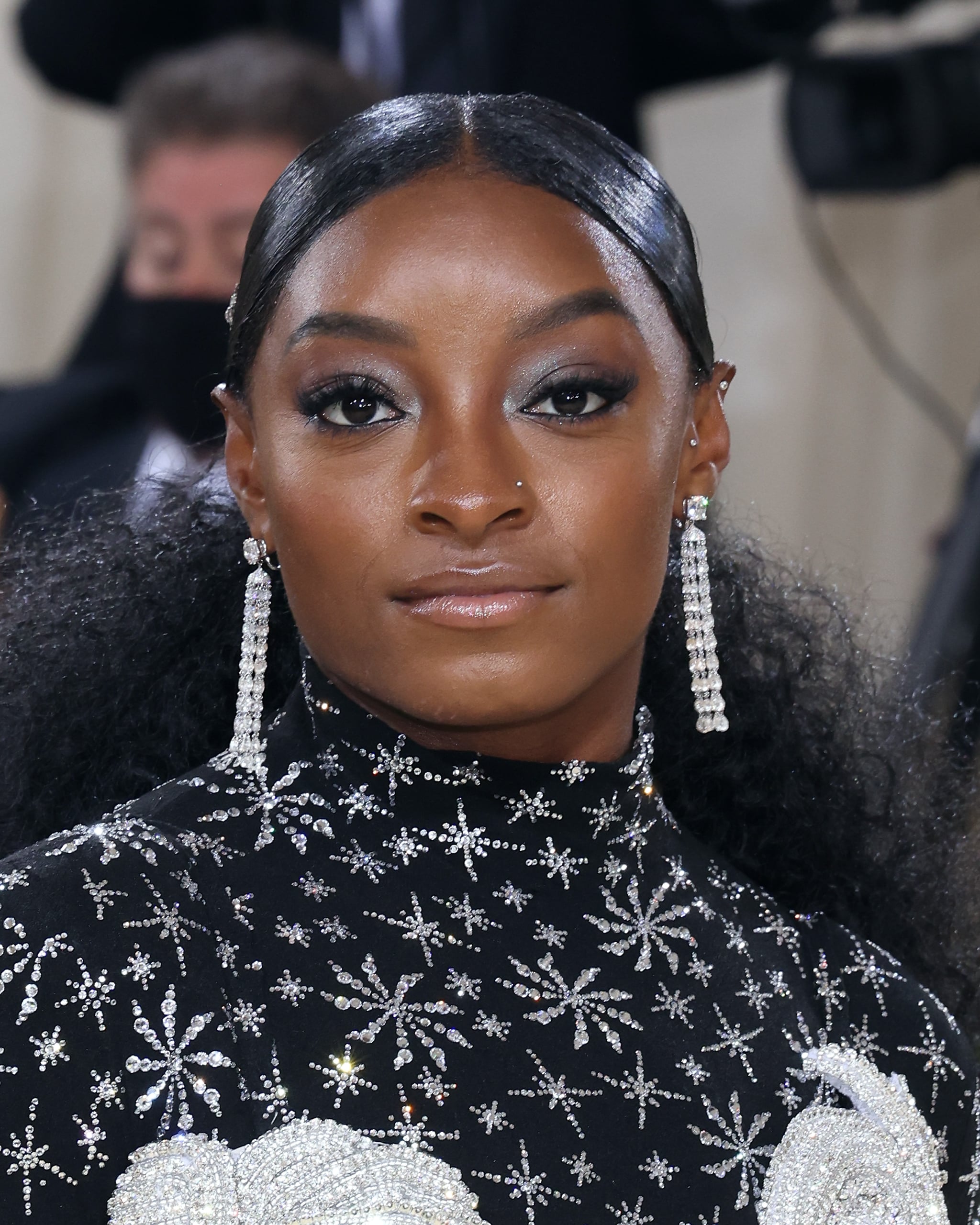 NEW YORK, NEW YORK - SEPTEMBER 13: Simone Biles attends the 2021 Met Gala benefit 