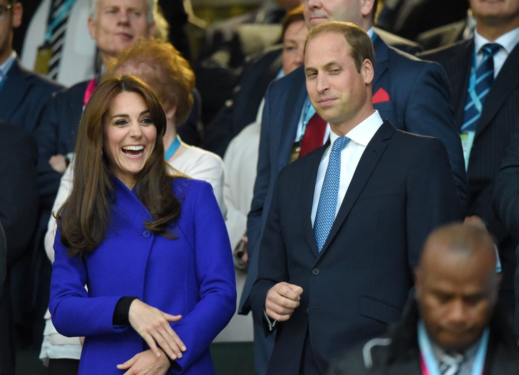 Prince William and Kate Middleton at Rugby World Cup 2015