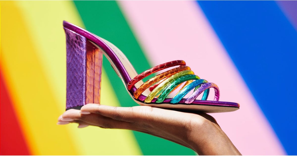 high heels rainbow