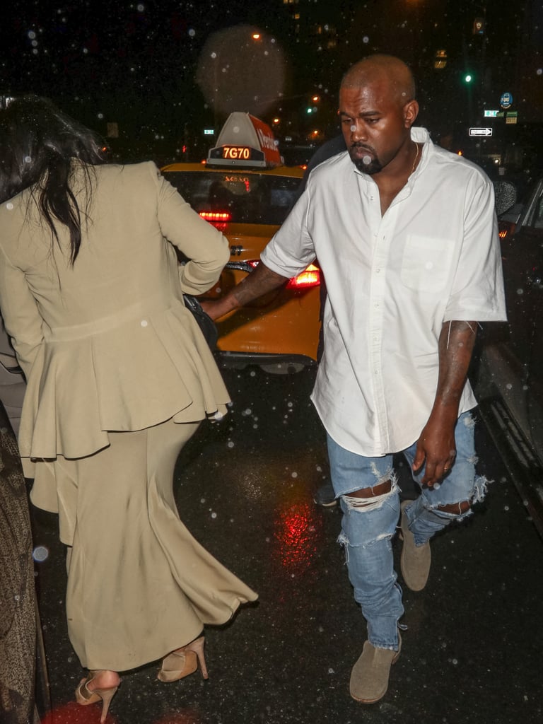 Kim Kardashian and Kanye West in NYC September 2015
