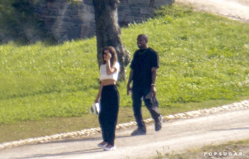 June 2021: Irina Shayk and Kanye West Enjoy a Getaway in France