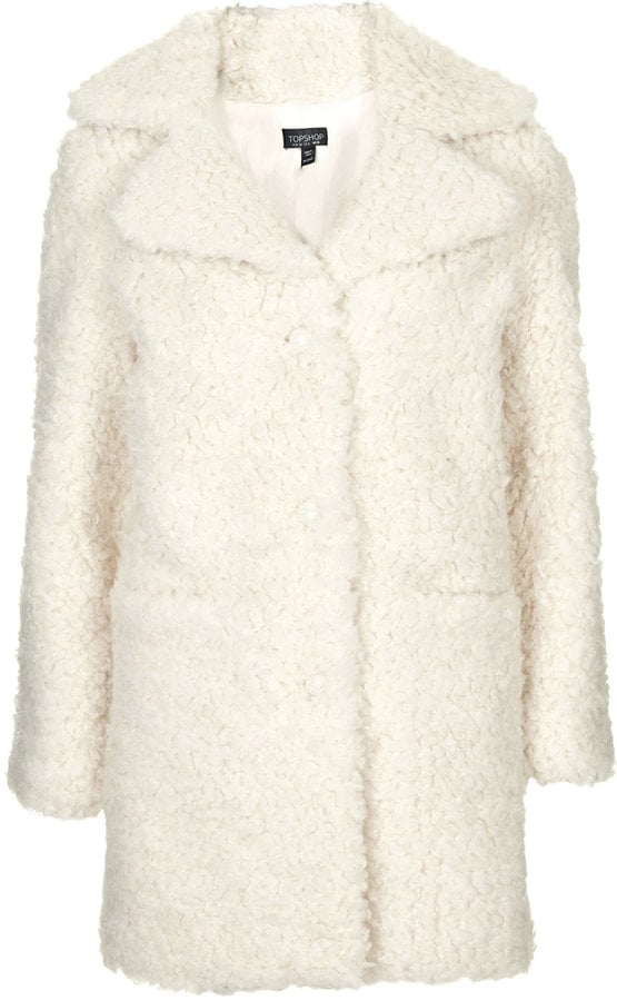 Topshop Faux-Fur Teddy Coat