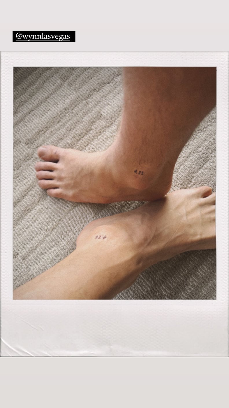 Lukas Gage and Chris Appleton's matching tattoos.