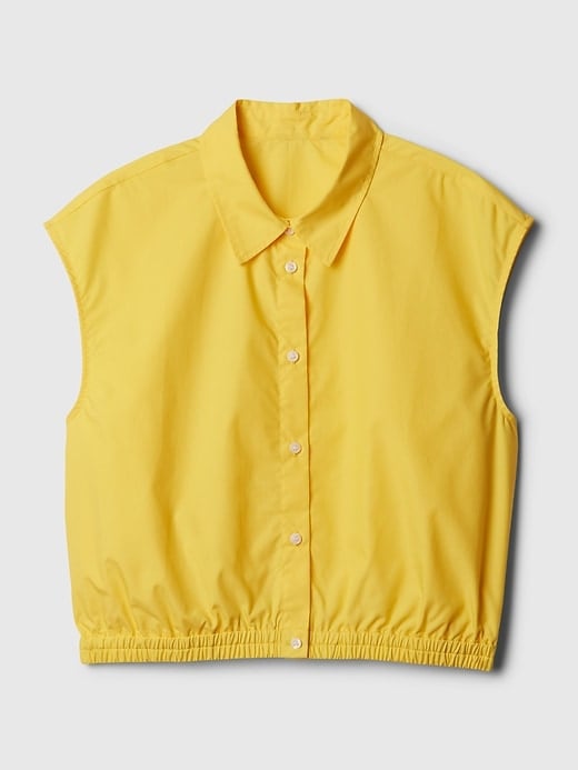 Gap Cropped Poplin Shirt