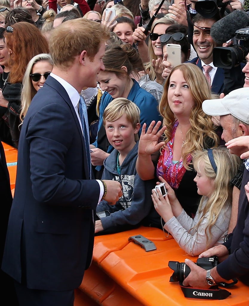 Prince Harry Embraces Former Teacher in New Zealand