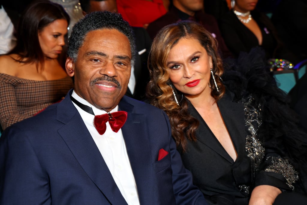 Richard Lawson and Tina Knowles at the 2023 NAACP Image Awards