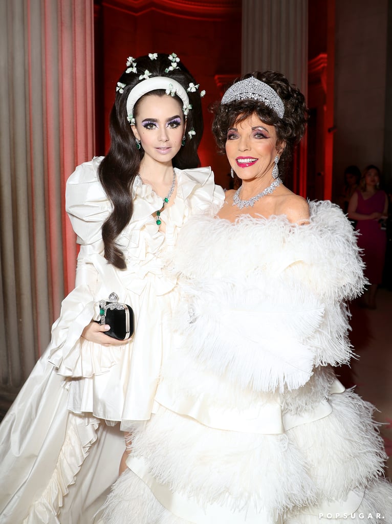 Lily Collins and Joan Collins