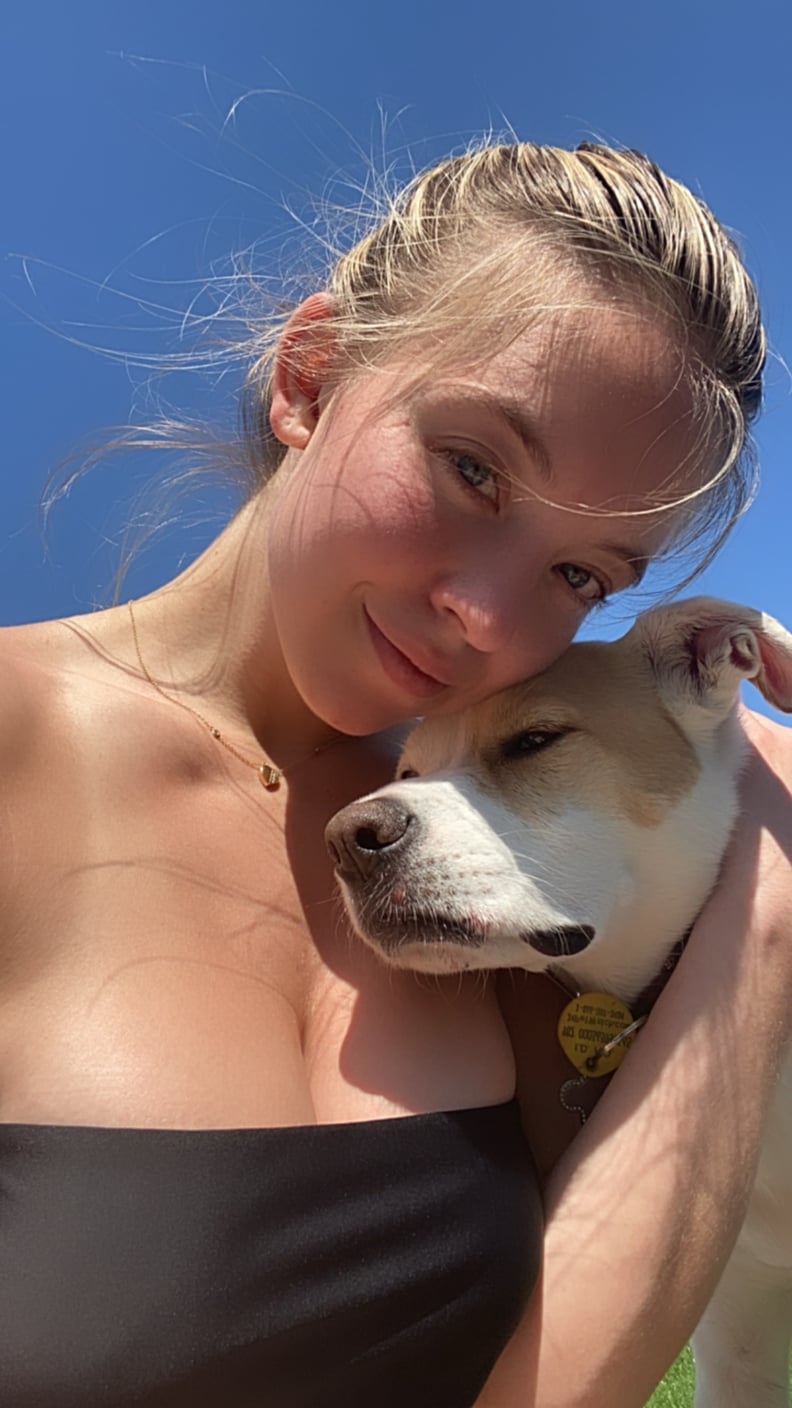 Sydney Sweeney and Her Dog, Tank, Pose For an Isolation Selfie