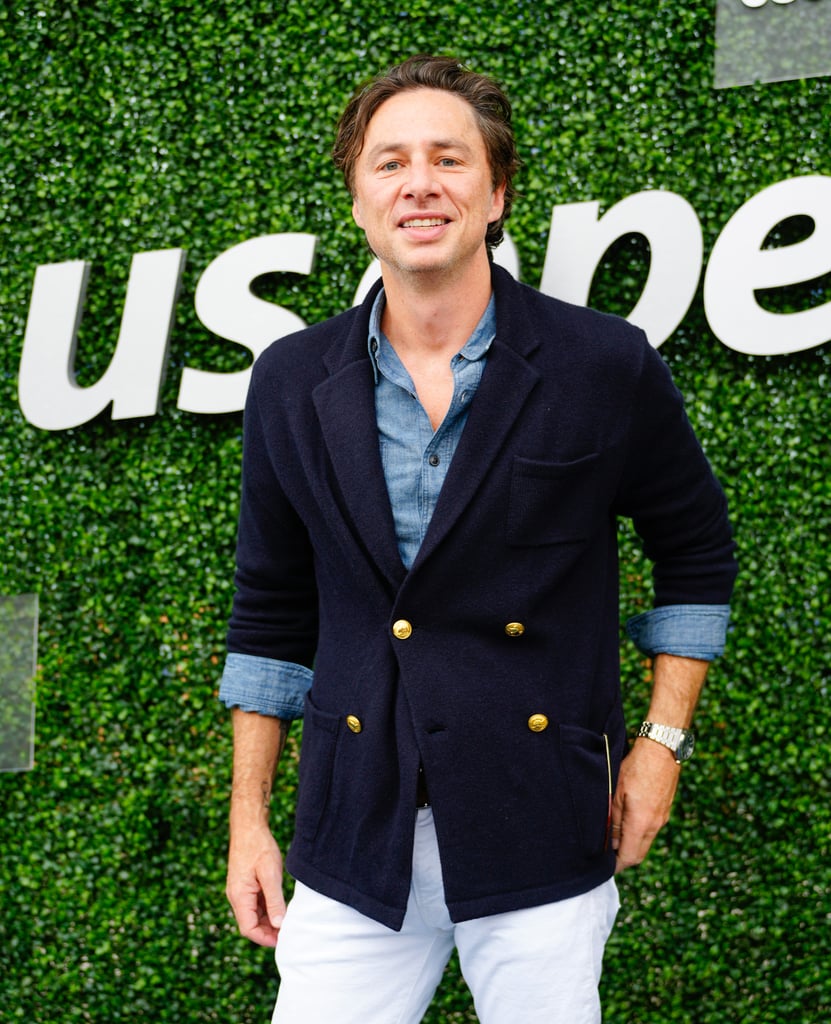 Zach Braff at the US Open men's singles championship match on Sept. 11.