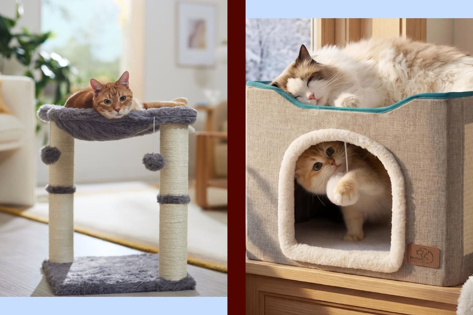 Frisco Faux-Fur Cat Tree