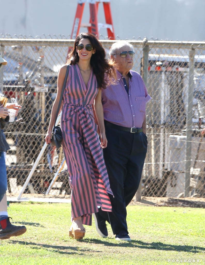 Amal Clooney Tome Jumpsuit in LA October 2016