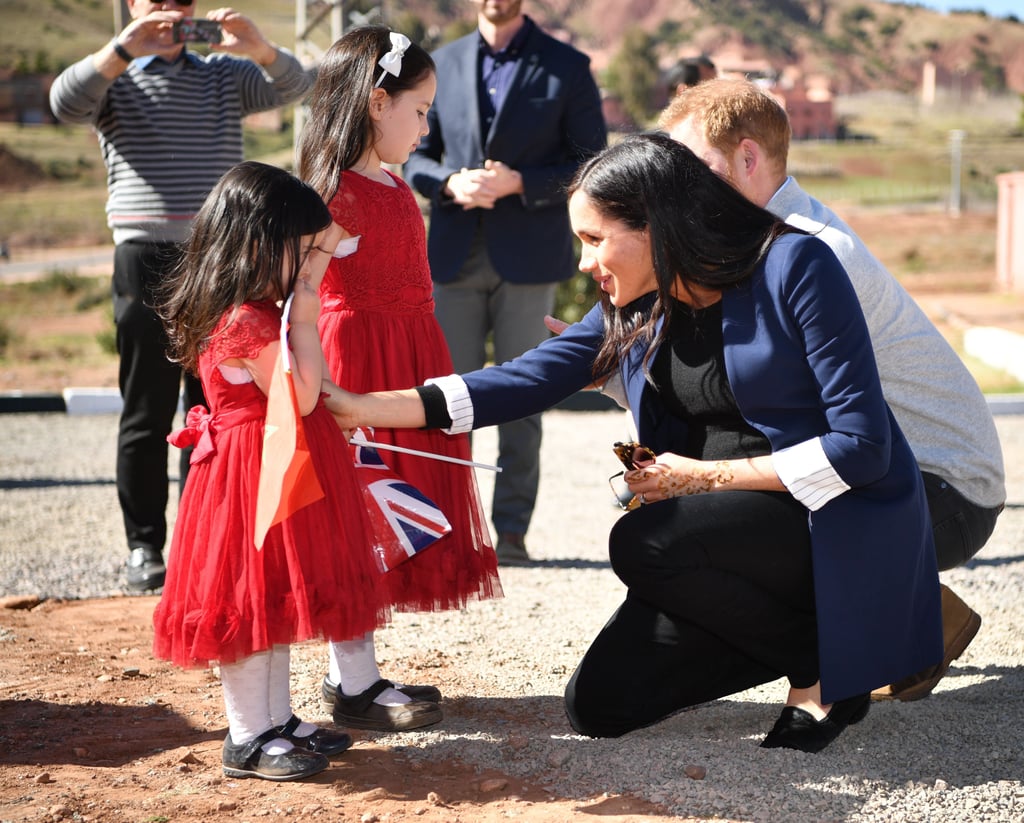 Meghan Markle Wearing Birdies Shoes in Morocco 2019