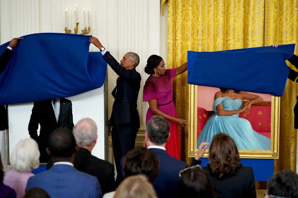 奥巴马和米歇尔的白宫官方肖像
