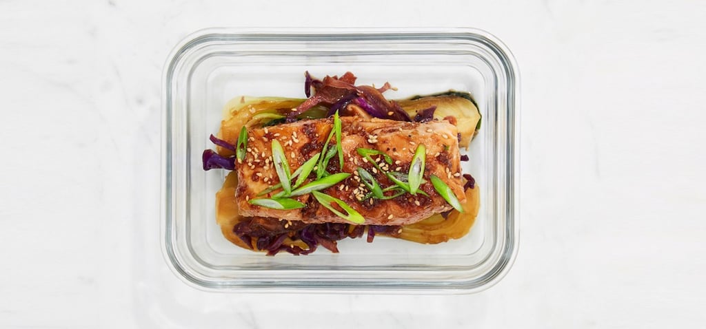 Asian-Spiced Salmon with Baby Bok Choy and Shiitakes