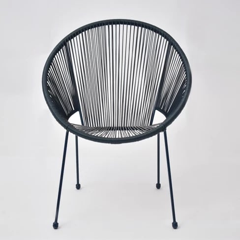 Target black sales wire chair