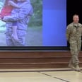 As This Girl Spoke About Her Deployed Dad at School, He Showed Up Right Behind Her
