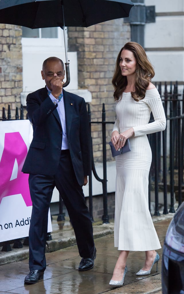 Kate Middleton in White Off-the-Shoulder Dress June 2019