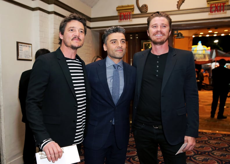 Pedro Pascal Supports Oscar Isaac at the "Annihilation" Premiere