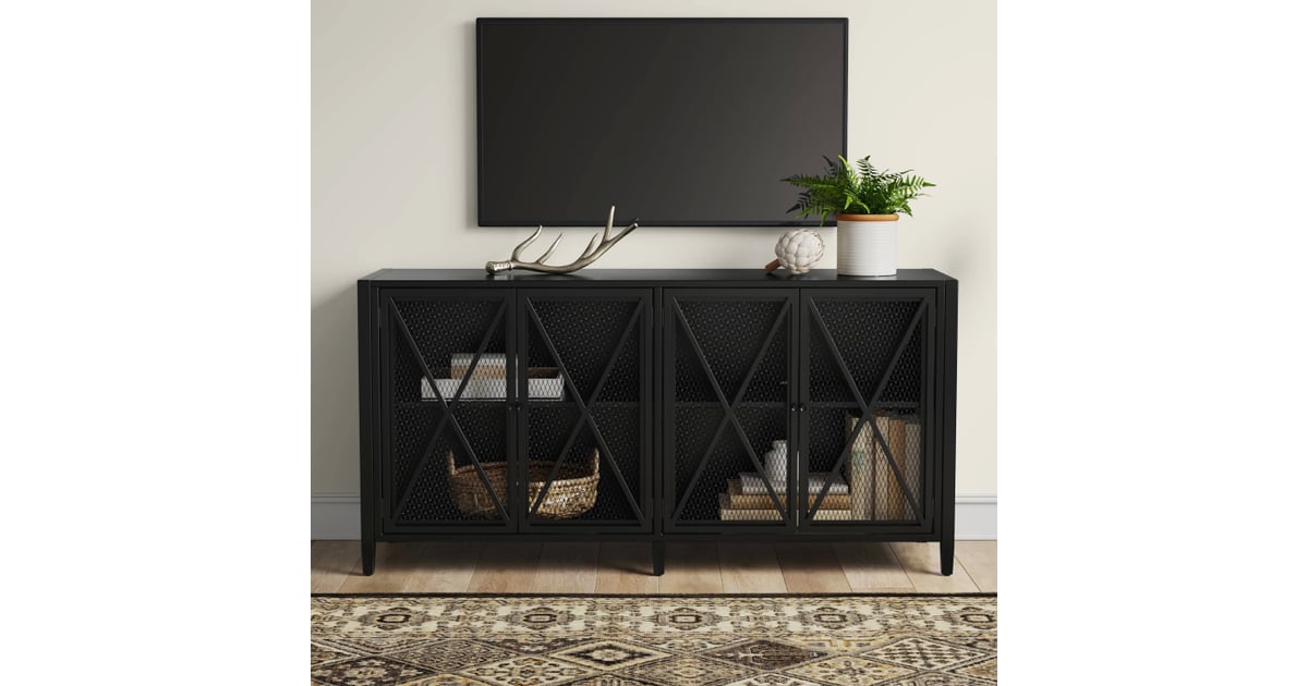 Fairmont Metal Media Stand With Storage 85 Space Saving Furniture Finds For Jam Packed Living Rooms All From Target Popsugar Home Photo 79