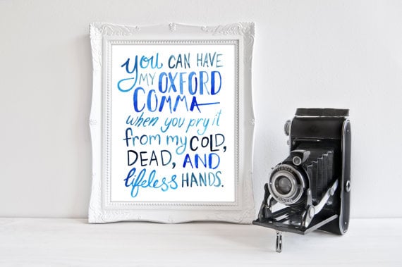 Oxford Comma Print