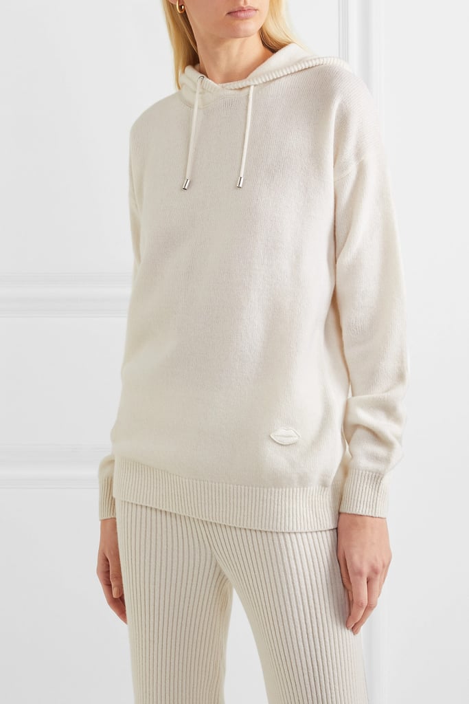 Markus Lupfer Immy Appliquéd Wool and Cashmere-Blend Hoodie