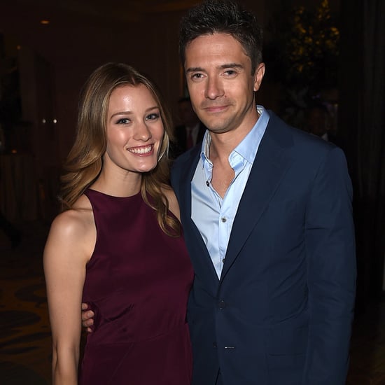 Topher Grace and Ashley Hinshaw on Red Carpet August 2015