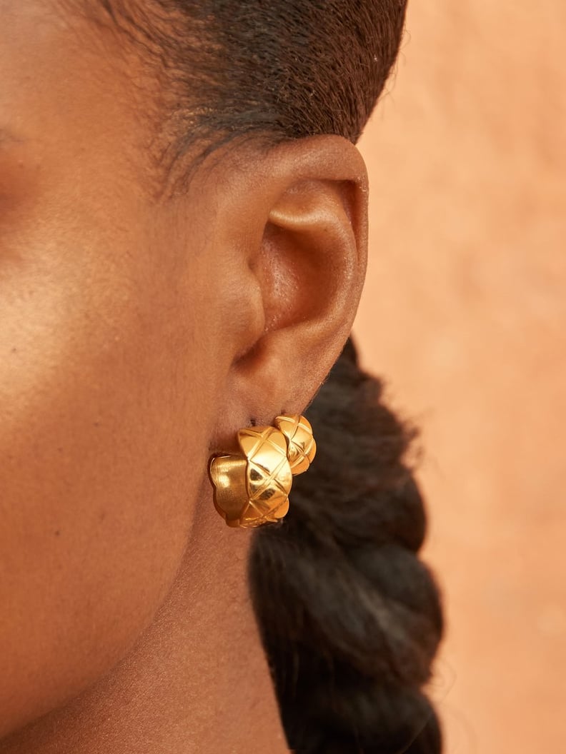 chanel black pearl drop earrings vintage
