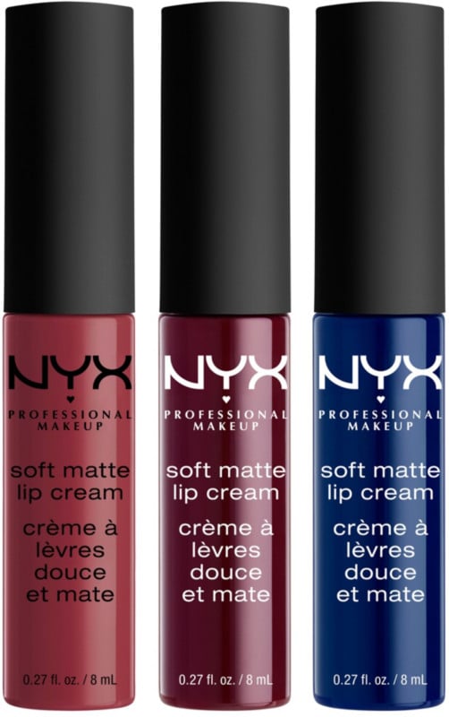 NYX Soft Matte Lip Cream Set in Copenhagen, Budapest, Moscow