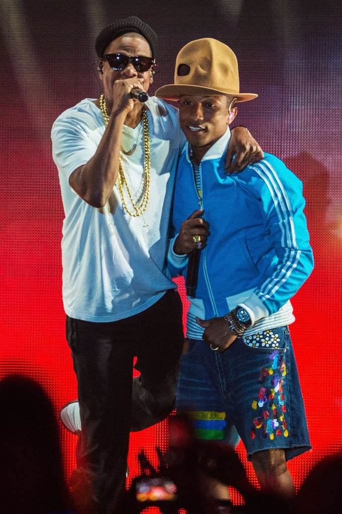 Pharrell performed with Jay Z.