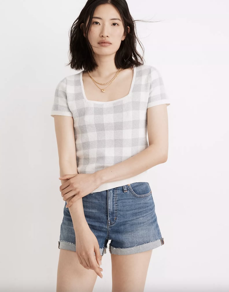 Wear-Everywhere Top: Square-Neck Sweater Tee