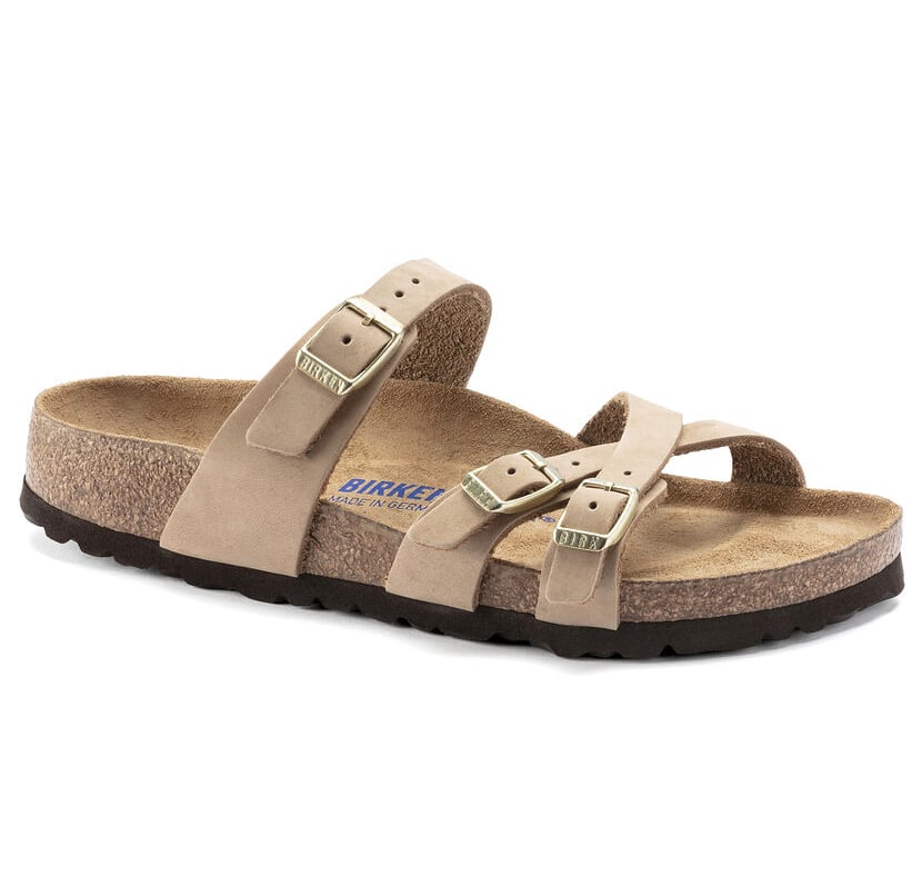 Birkenstock Franca Nubuck Leather Sandals
