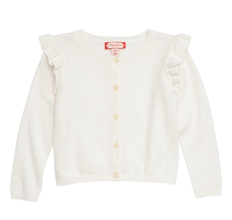 Ruby & Bloom Ruffle Sleeve Cardigan